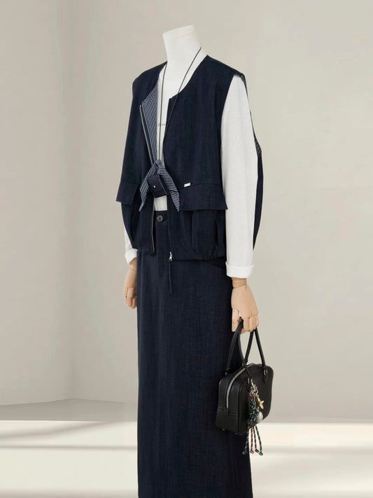 H1378 Women's Denim Suit