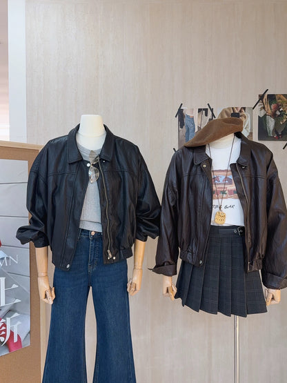 H1268 Women's Leather Jacket