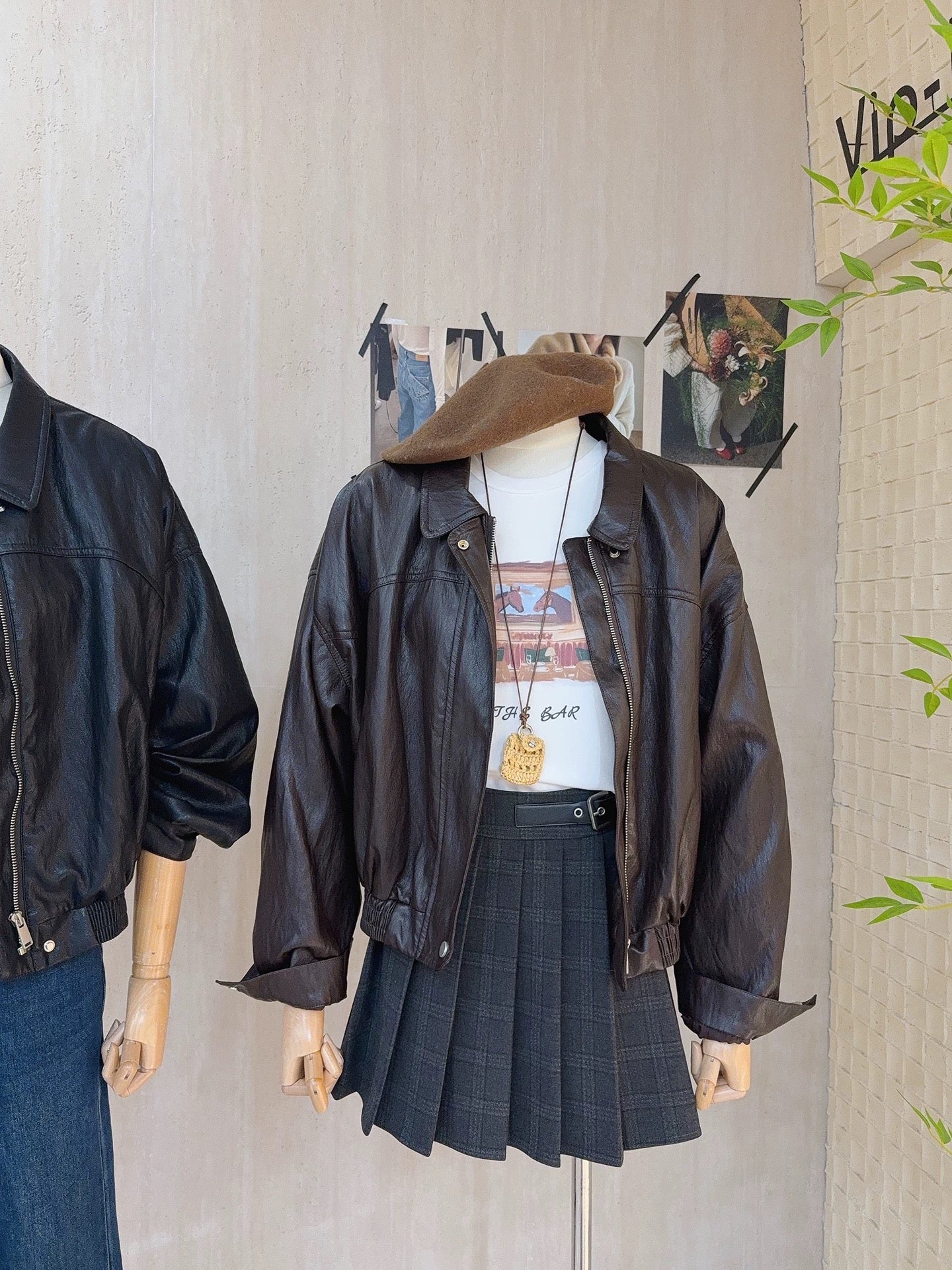 H1268 Women's Leather Jacket