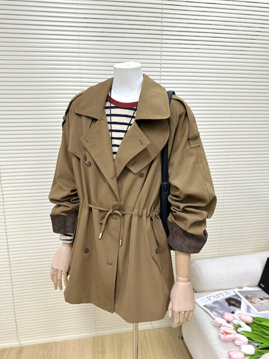 H1385 Women's British Style Coat