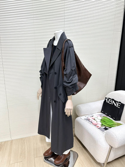 H1386 Long Trench Coat