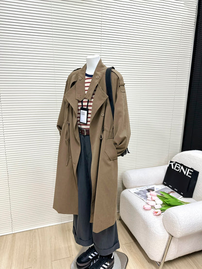 H1388 Long Women's Trench Coat