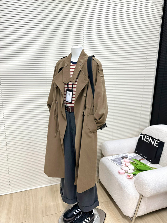 H1388 Long Women's Trench Coat