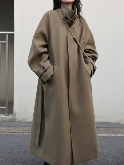 H1092 Thickened mid-length windbreaker