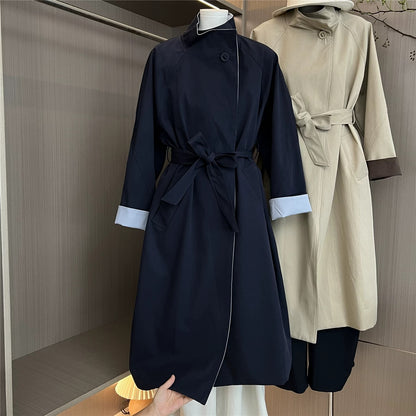H1216 Long Trench Coat