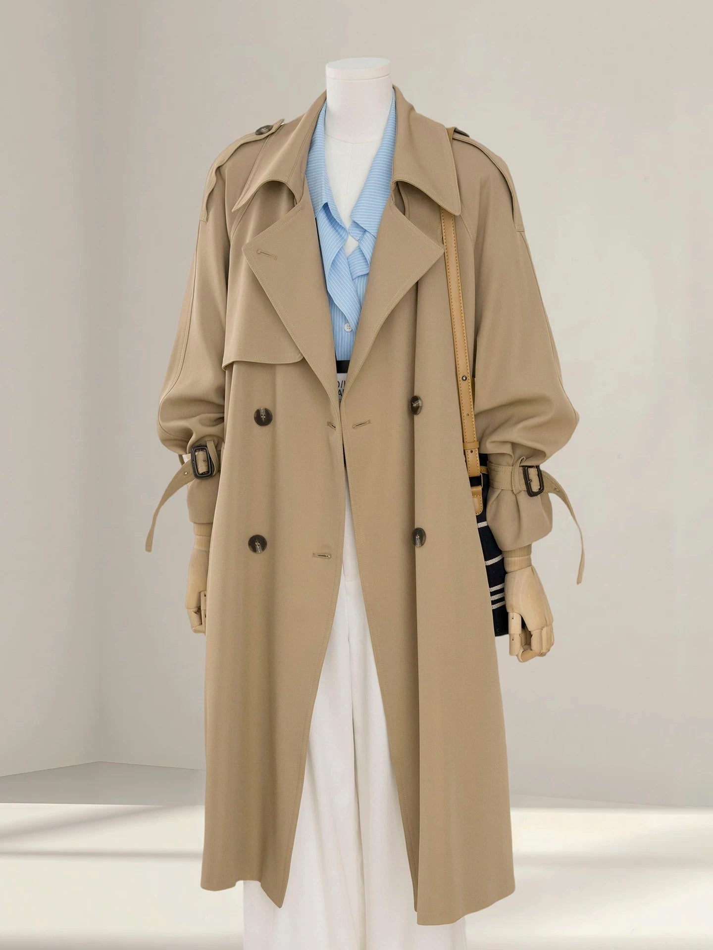 H1400 Long Trench Coat